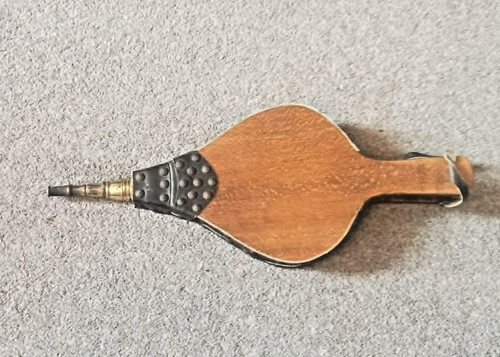 Vintage wood and - wood, leather