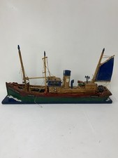 Vintage Wooden Ship Model 16” [b.H3-45]