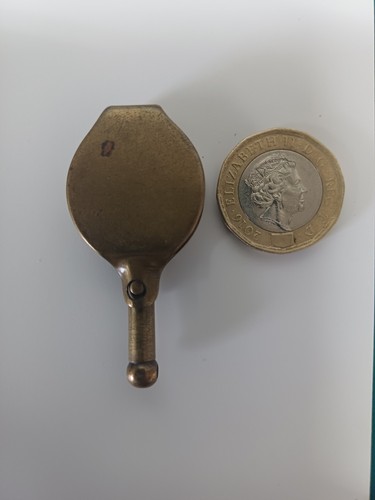 Antique brass folding pocket - brass,