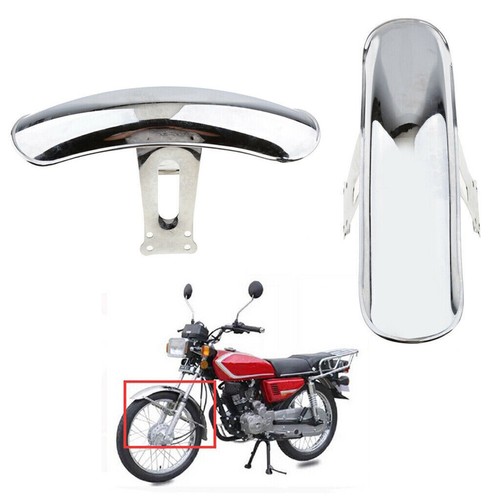 Chrome front mudguard heavy - chrome,