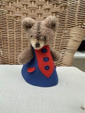 1 x Steiff  Bear  Betthupferl Nightcap 15 cm with button in ear antique