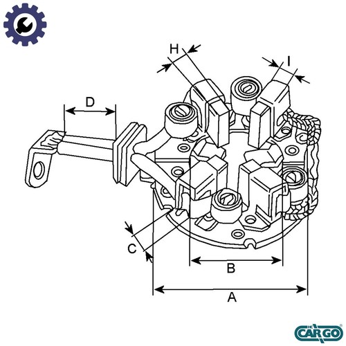 Holder carbon brushes 032 - holder, f
