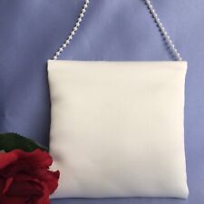 PALE IVORY DUCHESS SATIN LINED DOLLY BAG BRIDAL BRIDESMAID FLOWER GIRL  WEDDING