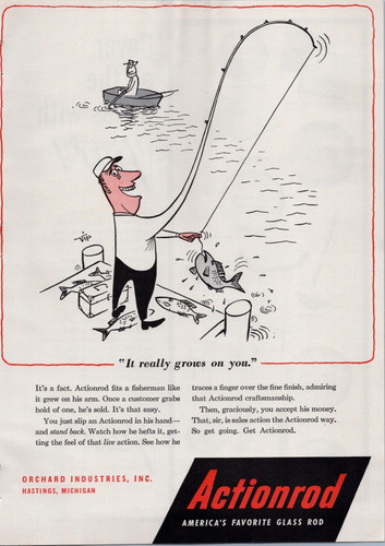 1957 actionrod old - 1957, fishing