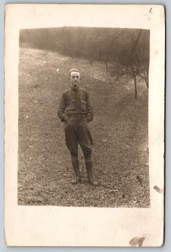 Rppc c1920s ww1 soldier - rppc,