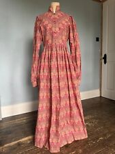 Jill Salen Victorian Dress Small S Authentic Masterpiece Liberty print Hand made