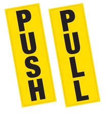 PUSH PULL Door Sign Vinyl