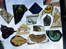 Stained Glass Church Fragments