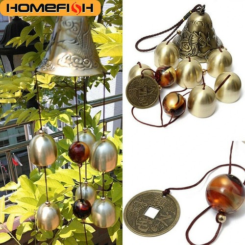 Copper bell wind chimes - 6,