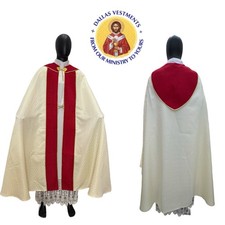WHITE COPE VESTMENT CHASUBLE