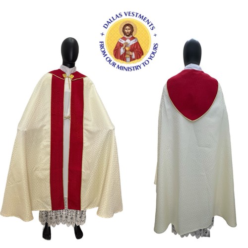 White cope vestment - white,