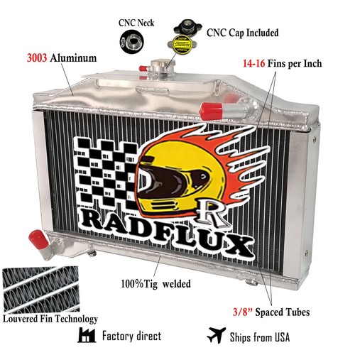 Full aluminum radiator fits - full,