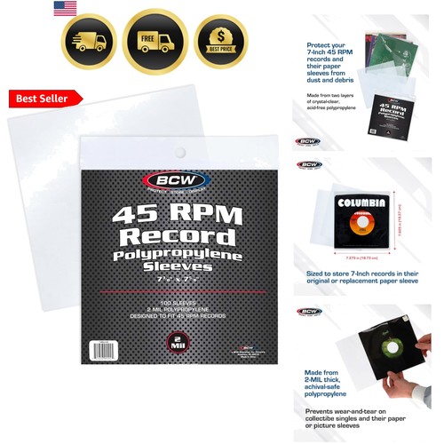 Rpm record sleeves 100 - 45,