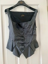 Vivienne Westwood Anglomani new carbon grey corset bodice top size 8