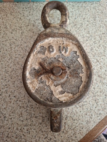 Wheel pulley vintage double - wheel,