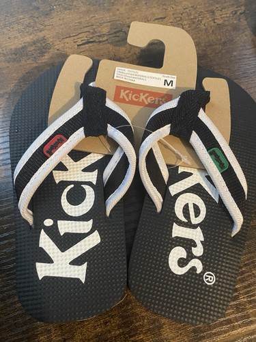 Kickers black big - black, logo
