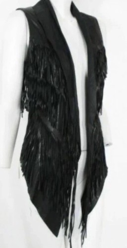 All saints leather fringe - all,