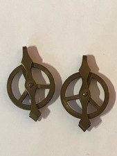 2 x Vienna Wall Clock Brass