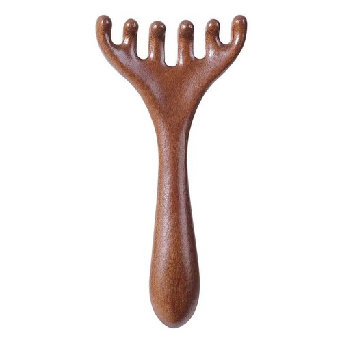Wooden meridian massage comb - meridian,
