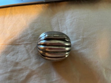 Antique Victorian 1858 Hilliard & Thomason English Sterling Silver Nutmeg Grater