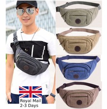 Quality Canvas Fanny Waist Belt Pack Bum Bag Chest Pouch Tr Festival