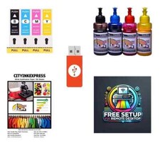 Sublimation ink cartridge Fits Epson WF-2530WF printers, conversion printer kit