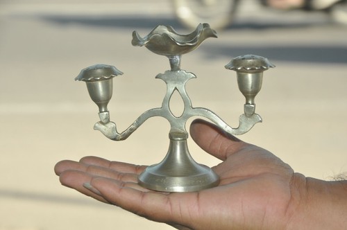 Vintage white metal brass - vintage, metal/brass