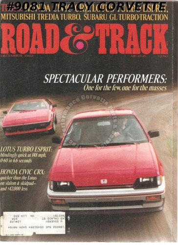 December 1983 road and track - road,