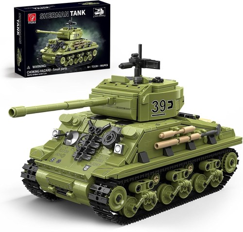 Ww2 sherman tank brick - tank,