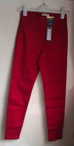 Red jeggings size - m&s, (6)