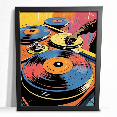 Pop wall vinyl decks colourful - wall,