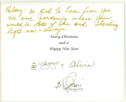 Olivia harrison inscribed - olivia,