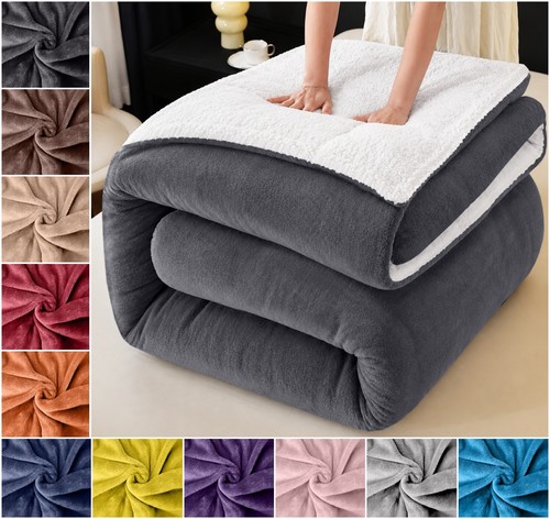 Sherpa blanket singel bed warm - sherpa,
