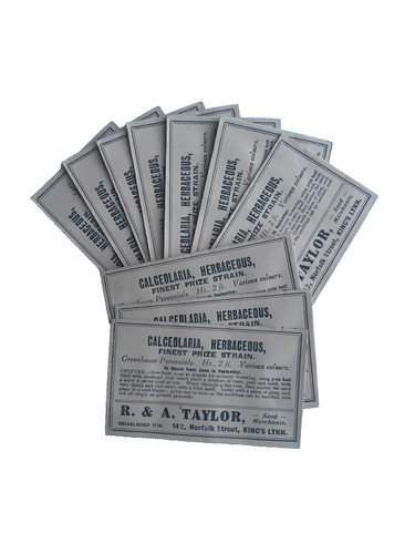 Vintage paper seed - , packets