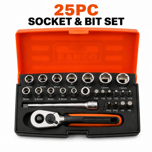Bahco sl25 drive 25 piece - 1/4",