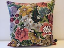 SANDERSON COVER POINT TAPESTRY LINEN & Antique  Gold Velvet Cushion Cover