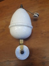 French White Porcelain Ceiling Light Fixture rise & Fall Pulley