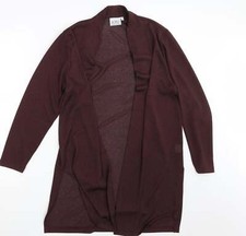 Jorli Womens Purple V-Neck Polyester Blend Wrap Jumper Size 12