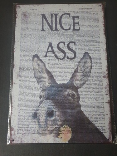 Nice ass metal - ass, sign