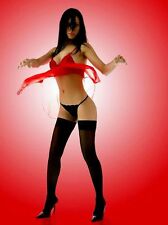 3 Pair or 6 Pair Pack Black 40 Denier Plain Top Hold Ups   One Size 