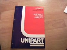 Unipart Automatic Gearbox Repair kits  Catalogue 1981