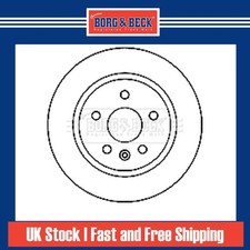 2x Brake Discs Solid For