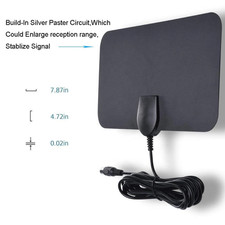 Freeview Indoor TV Aerial, 250 Miles Digital TV Aerial 0.5mm Ultra Thin HDTV DVB