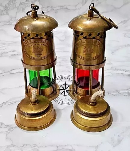 Set brass minor oil lamp - brass,