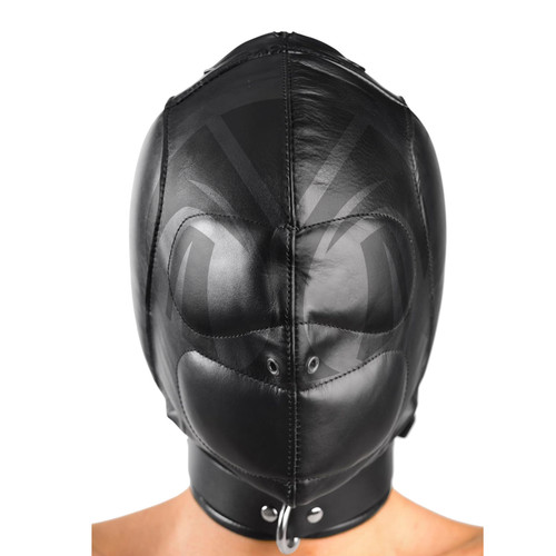 Leather full enclosure hood - leather,