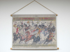 Large Vintage Style Horses Equestrian Show Hanging Canvas Wall Art Print