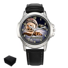 YURI GAGARIN 1st MAN IN SPACE MENS WRIST WATCH BIRTHDAY BEST GIFT ENGRAVING