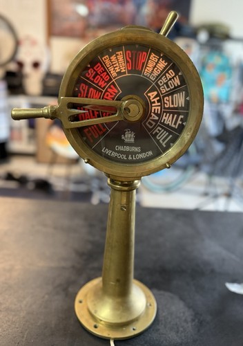 Vintage brass chadburns ship - brass,