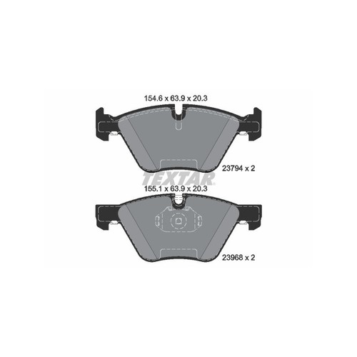 Textar 2379401 brake pads set - 2379401,