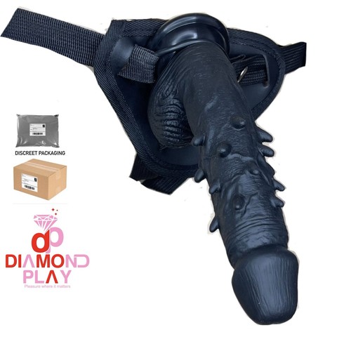 Strap dildo sex toy with - strap,